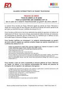 Préavis de grève 1